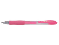 Gélové pero, 0,37 mm, stláčací mechanizmus, PILOT "G-2 Neon", ružové