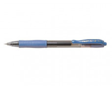 Gélové pero, 0,32 mm, stláčací mechanizmus, PILOT "G-2", nebeské modré
