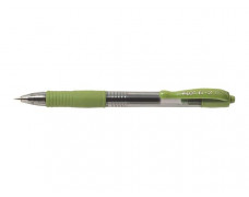 Gélové pero, 0,32 mm, stláčací mechanizmus, PILOT "G-2", svetlozelené