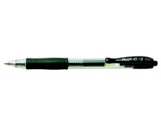 Gélové pero, 0,25 mm, stláčací mechanizmus, PILOT "G-2", čierne