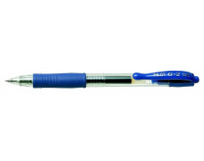 Gélové pero, 0,25 mm, stláčací mechanizmus, PILOT "G-2", modré