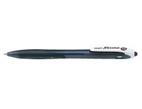 Guľôčkové pero, 0,21 mm, stláčací mechanizmus, PILOT "Rexgrip EF", čierne