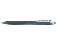Guľôčkové pero, 0,27 mm, stláčací mechanizmus, PILOT "Rexgrip", čierne