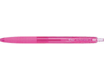 Guľôčkové pero, 0,22 mm, stláčací mechanizmus, PILOT "Super Grip G", ružové