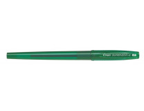 Guľôčkové pero, 0,22 mm, s vrchnákom, PILOT "Super Grip G", zelené