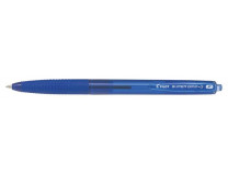 Guľôčkové pero, 0,22 mm, stláčací mechanizmus, PILOT "Super Grip G", modré
