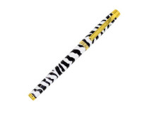Guľôčkové pero, 0,7 mm, s vrchnákom, PUKKA PAD "Wild Premium Zebra", čierne