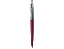 Guľôčkové pero, 0,8 mm, stláčací mechanizmus, červené telo pera, PAX, modrá