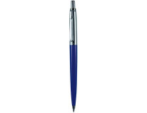 Guľôčkové pero, 0,8 mm, stláčací mechanizmus, tmavomodré telo pera, PAX, modrá