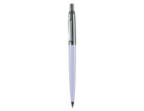 Guľôčkové pero, 0,8 mm, stláčací mechanizmus, pastelové fialové telo pera, PAX, modrá