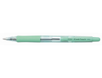 Guľôčkové pero, 0,7 mm, stláčací mechanizmus, PENAC "Sleek Touch", zelená