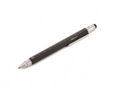Guľôčkové pero, multifunkčné, dotykové, TROIKA, "Construction", čierna