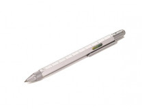 Guľôčkové pero, multifunkčné, dotykové, TROIKA, "Construction", strieborná