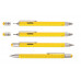 Guľôčkové pero, multifunkčné, dotykové, TROIKA, "Construction", žltá