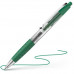 Gélové pero, 0,4 mm, stláčací mechanizmus, SCHNEIDER "Gelion +", zelená