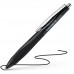 Guľôčkové pero, 0,5mm, stláčací mechanizmus, SCHNEIDER "Haptify", čierne