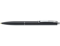 Guľôčkové pero, 0,5 mm, stláčací mechanizmus, SCHNEIDER "K15", čierna