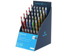 Guľôčkové pero, displej, 0,5 mm, stláčací mechanizmus, SCHNEIDER "Loox", mix farieb