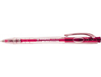 Guľôčkové pero, 0,38 mm, stláčací mechanizmus, STABILO "Liner 308", ružové