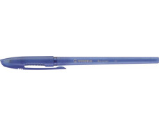 Guľôčkové pero, 0,35 mm, s vrchnákom, STABILO "Re-Liner", modré