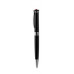 Guľôčkové pero, čierna, "Rimini", s light siam červeným krištáľom SWAROVSKI®, 14 cm, ART CRYSTELLA®
