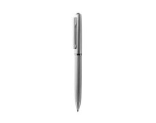 Guľôčkové pero, strieborná, "Oslo", black diamond krištáľ SWAROVSKI® , 13 cm, ART CRYSTELLA®