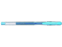 Gélové pero, 0,4 mm, s vrchnákom, UNI "UM-100 Signo Fine", svetlomodré