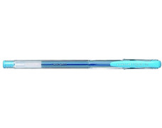 Gélové pero, 0,4 mm, s vrchnákom, UNI "UM-100 Signo Fine", svetlomodré