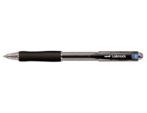 Guľôčkové pero, 0,3 mm, stláčací mechanizmus, UNI "SN-100 Laknock", čierna