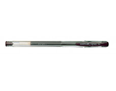 Gélové pero, 0,4 mm, s vrchnákom, UNI "UM-100 Signo Fine", hnedá