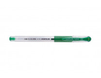 Gélové pero, 0,38 mm, s vrchnákom, UNI "UM-151 Signo DX", zelené