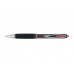 Gélové pero, 0,4 mm, stláčací mechanizmus, UNI "UMN-207", červené