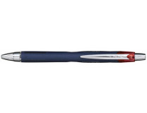 Guľôčkové pero, 0,35 mm, tlačťidlový systém ovládania, UNI "SXN-217 Jetstream", červené