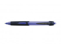 Guľôčkové pero, 0,4 mm, stláčací mechanizmus, UNI "SN-220 Powertank", modrá