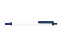 Guľôčkové pero, 0,7 mm, stláčací mechanizmus, VICTORIA OFFICE, modrá