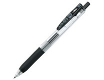 Gélové pero, 0,33 mm, stláčací mechanizzmus, ZEBRA "Sarasa Clip", čierne