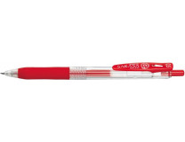 Gélové pero, 0,33 mm, stláčací mechanizmus, ZEBRA "Sarasa Clip", červená