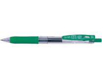 Gélové pero, 0,33 mm, stláčací mechanizmus, ZEBRA "Sarasa Clip", zelená