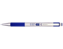 Gélové pero, 0,38 mm, stláčací mechanizmus, ZEBRA "G-301", modrá