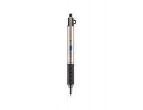Guľôčkové pero, 0,24 mm, stláčací mechanizmus, nerezová oceľ, ZEBRA "X-701", modrá