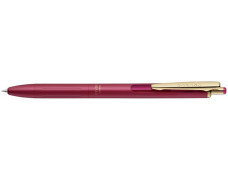 Gélové pero, 0,33 mm, stláčací mechanizmus, telo pera: bordová, ZEBRA "Sarasa Grand", modrá
