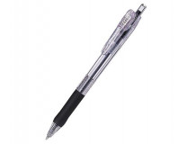 Guľôčkové pero, 0,21 mm, stláčací mechanizmus, ZEBRA "Tapli Clip ECO", čierna