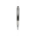 Guľôčkové pero, 0,24 mm, teleskopické, nehrdzavejúca oceľ, grafitovo-sivé telo, ZEBRA "Telescopic Metal Stylus", modrá