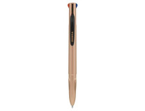 Guľôčkové pero, 0,37 mm, stláčací mechanizmus, 4-farby, ZEBRA "Smooth", rose gold