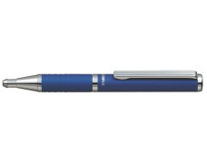 Guľôčkové pero, 0,24 mm, teleskopické telo, kovová modrá, ZEBRA "SL-F1", modrá
