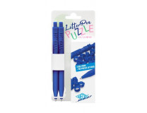 Gélové pero, stláčací mechanizmus, so 62 krúžkami na písmená, 2, WEDO "Letter Pen Puzzle", modrá