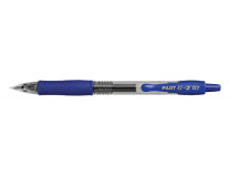 Gélové pero, 0,32 mm, stláčací mechanizmus, PILOT "G-2", modré