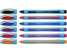 Guľôčkové pero, sada, 0,7 mm, s vrchnákom, SCHNEIDER "Slider Memo XB", mix farieb