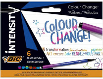 Liner, sada, zmena farieb, 0,4 mm, BIC "Intensity Colour Change", 6 rôznych farieb