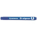 Permanentný popisovač, 2-4 mm, kužeľový hrot, DONAU "D-signer U", modrý